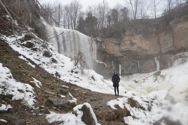 Winter Hike at Webster's Falls in Hamilton - TheCraftyMann.Blogspot.com