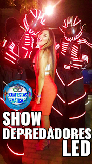 Show Hora Loca en Guayaquil Samborondon Robots Led Ecuador Cabina Fotografica TikTok 360°