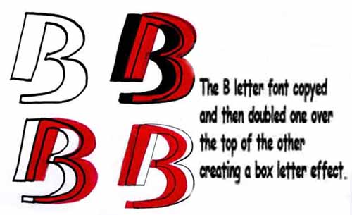 letter b graffiti. 4 Graffiti Letters B for