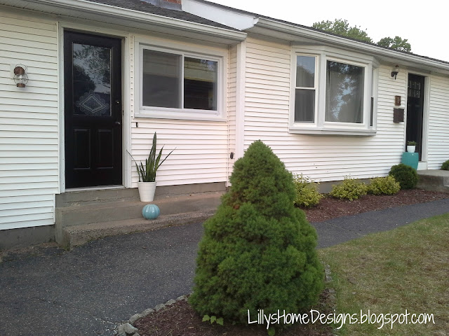 Front door makeover Lilly's Home Designs Modern Masters Black Elegant