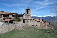 Pueblo de Estana. Inicio ruta a Prats de  Cadí en la Cerdanya