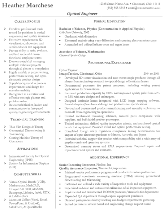 Contoh Resume Engineering Terbarui - CV Engineering