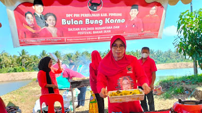 Bulan Bung Karno, DPC PDI Perjuangan Pinrang Semarakkan Festival Bakar Ikan Nusantara