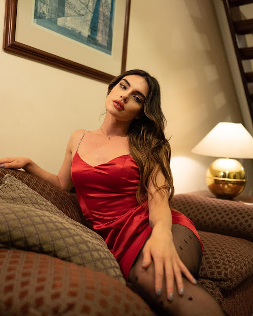Leo Amori – Most Beautiful Transgender Women's Red Day Dress