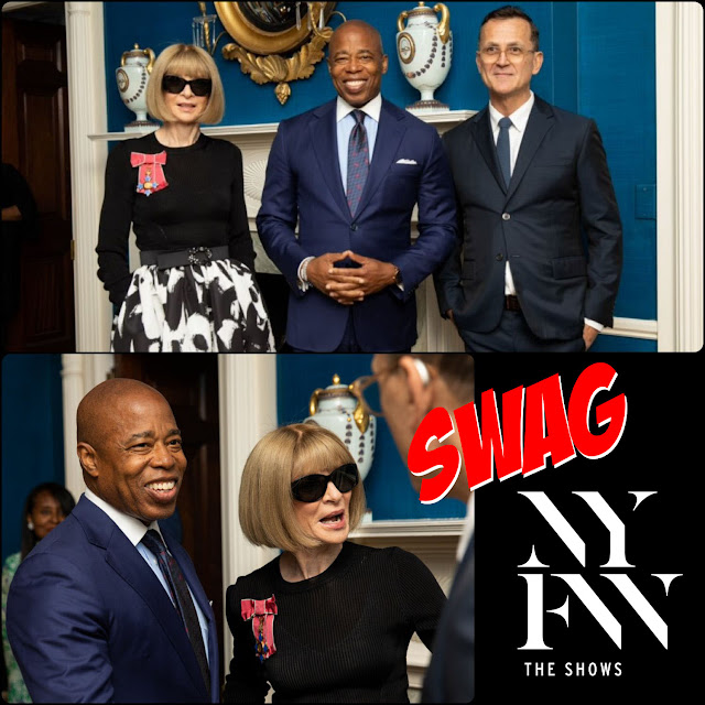 New York Mayor Eric Adams, Anna Wintour, Steven Kolb, CFDA CEO – NYFW 2022