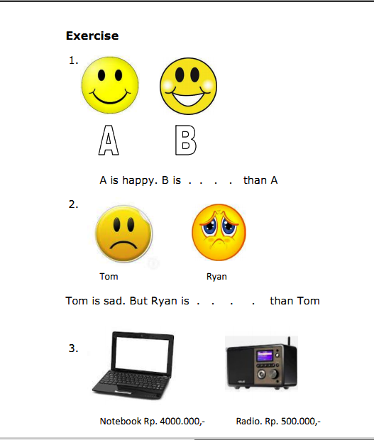 DESCRIBING PEOPLE AND OBJECTS pART III "LATIHAN SOAL 