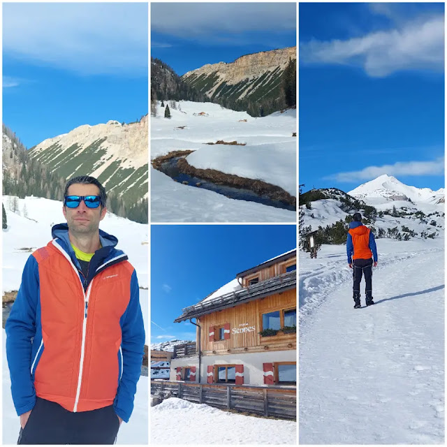 da malga ra stua al rifugio sennes inverno