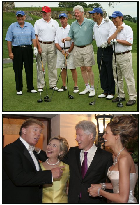 Donald Trump and Bill Clinton