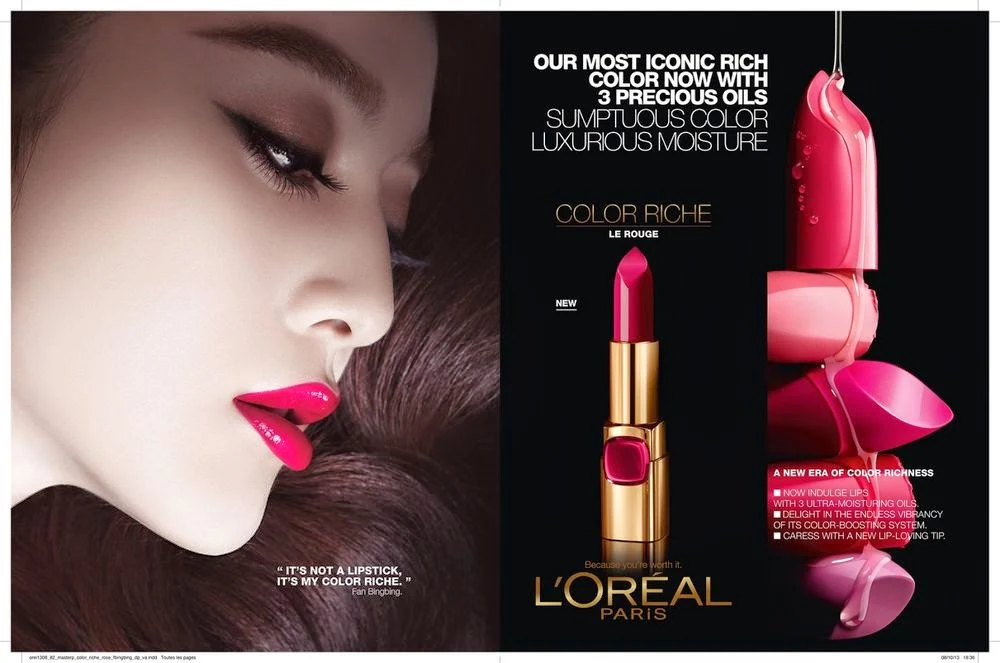 Fan Bingbing stars for the L'Oreal Color Riche Campaign 2014