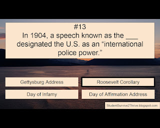 The correct answer is Roosevelt Corollary.