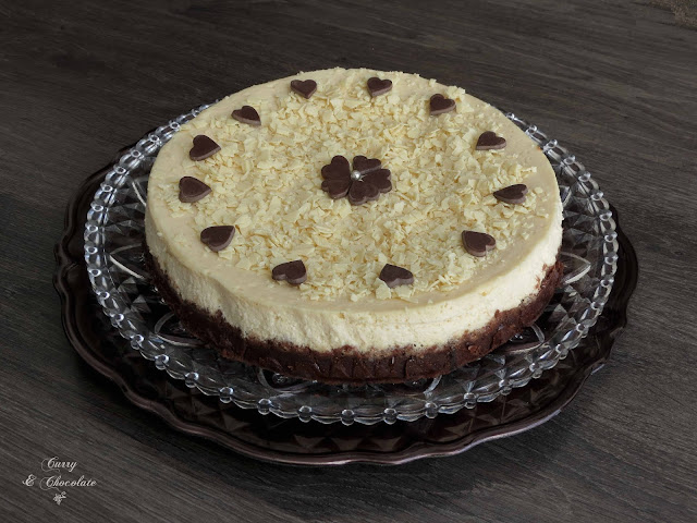 Tarta de queso  con sorpresa de dulce de leche – Cheesecake with dulce de leche   