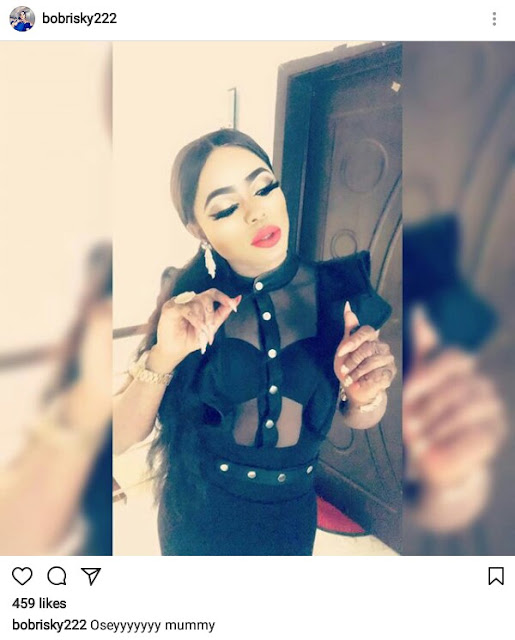 Bobrisky wears bra under a sheer top, tells haters to go kiss a snake