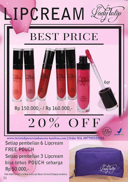 Best Price Oktober 2017, Lipcream, Lady Tulip