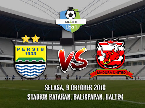 Persib VS Madura United di Balikpapan