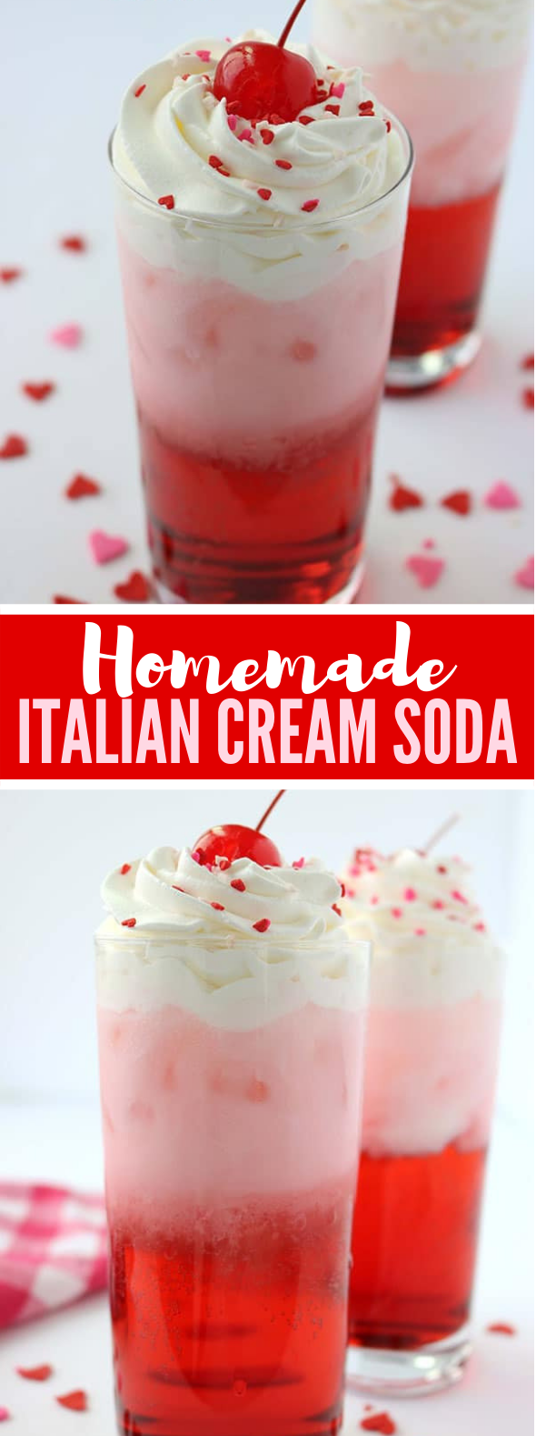 Homemade Italian Cream Soda #drinks #valentineday