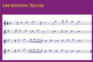  Apa lagi memandang bunga teratai mengembang Lagu Keroncong Terataiku