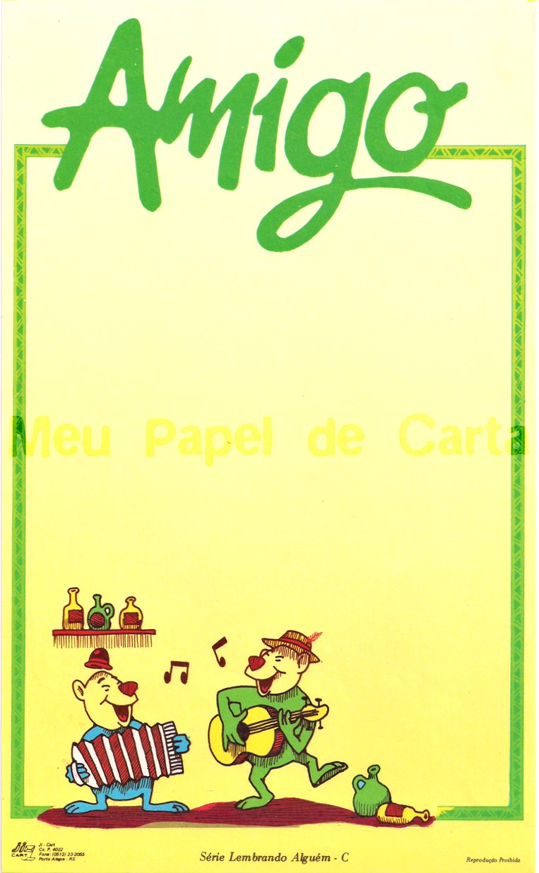 Meu Papel de Carta: 474 - Amigo - Ji-Cart