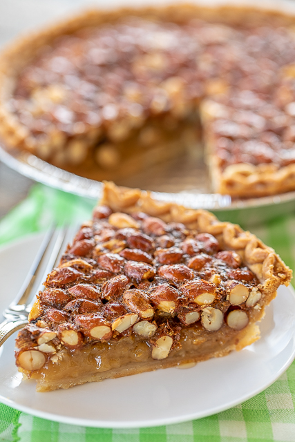 Georgia Peanut Pie very similar to a pecan pie but with raw peanuts Georgia Peanut Pie