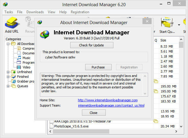 Internet Download Manager 6.20 Build 3 With Patch