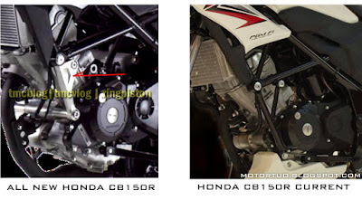 Perbedaan Sasis Honda CB150R