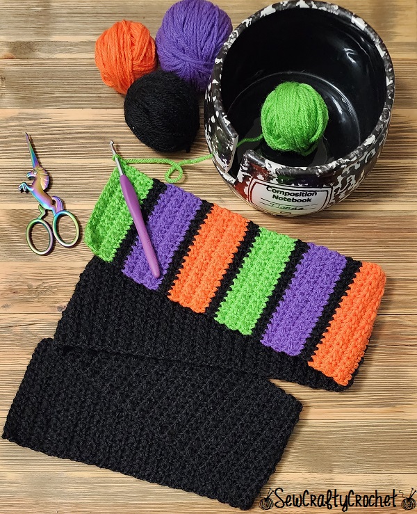 Halloween Gnome Scarf - Sew Crafty Crochet