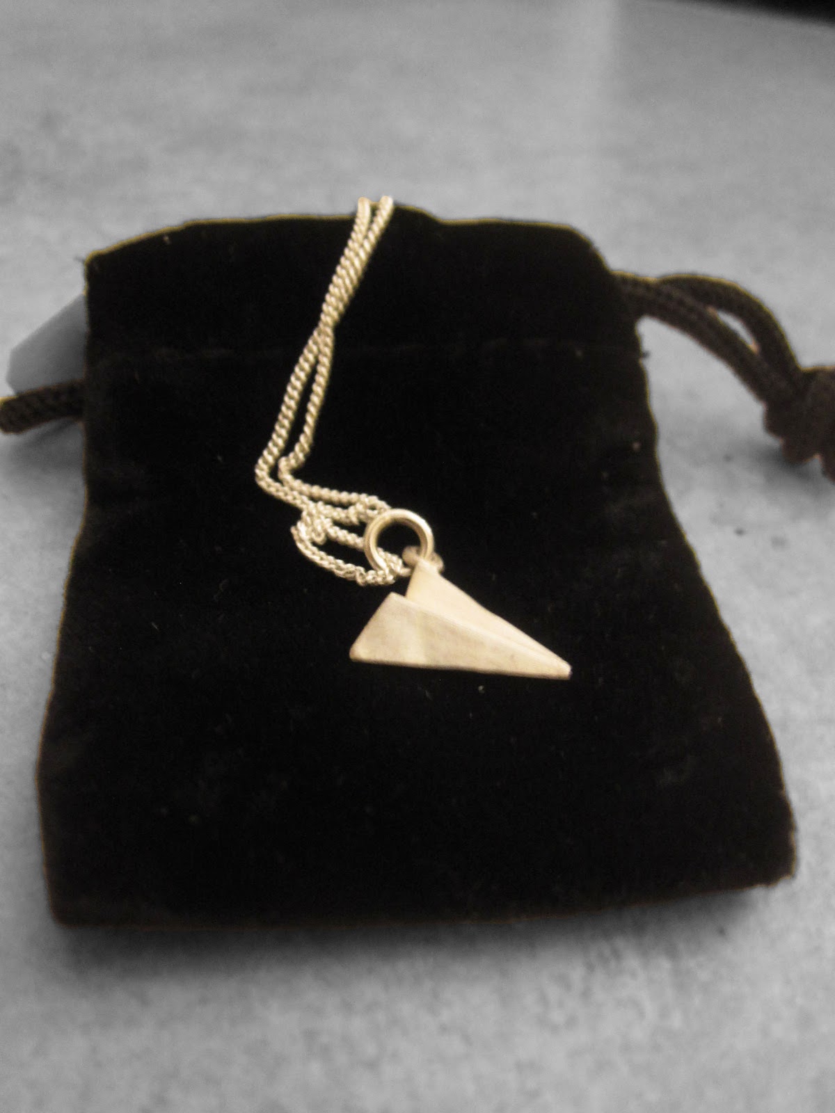 Broken English Silver Paper Airplane Necklace - $52.00 CAD , 20% off ...