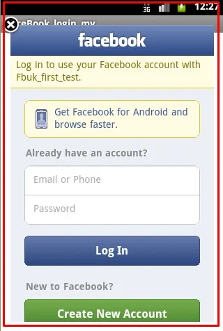 facebook not working on android browser