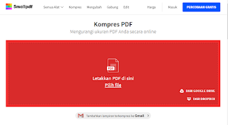 cara mengecilkan ukuran file pdf online
