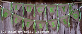 Burlap Banner