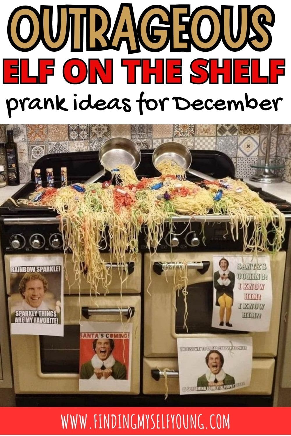 outrageous elf on the shelf pranks for December