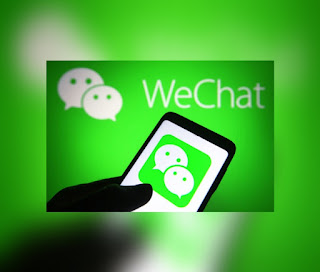 This is an illustration for the logo of WeChat (One of the most popular social media platforms)