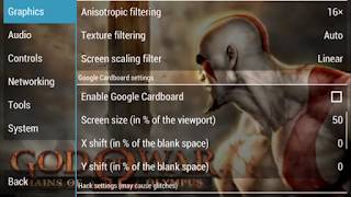 Settingan God Of War Chains Of Olympus PPSSPP
