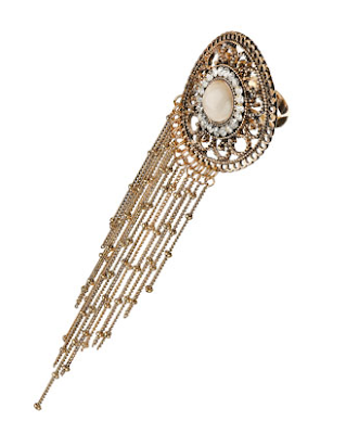 Antique Tassel Drop Cocktail Ring