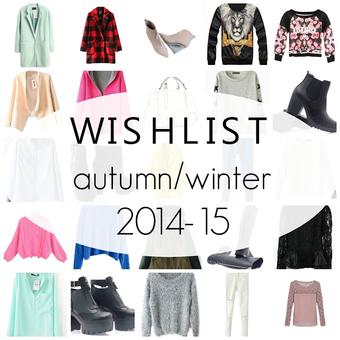 Wishlist autumn/winter 2014-15