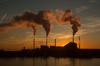 Environmental pollution by industrial fumes