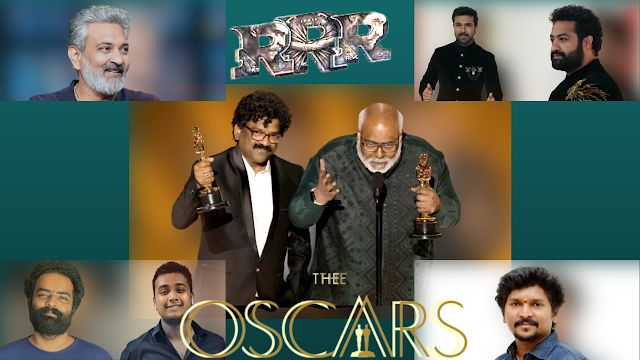 Oscar అందుకున్న RRR Team | RRR Won Oscar Award |  #ssrajamouli #ntr #ram...