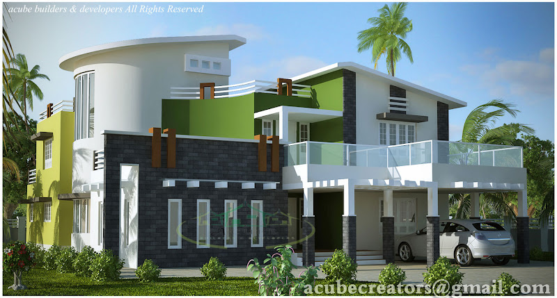 Modern contemporary villa - 5004 Sq.Ft. (Plan 131) title=