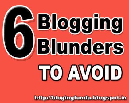 6 Blogging Blunders that will scare visitors off your site is a mini guide for new bloggers are are yet to cross the big mile stone of blogging. BloggingFunda is a community of Bloggers to write content about blogging to help new bloggers to stay motivate while blogging.