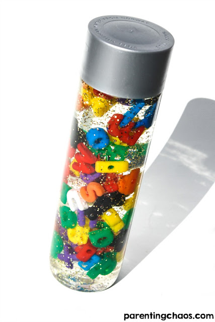 abc sensory bottles toddlers