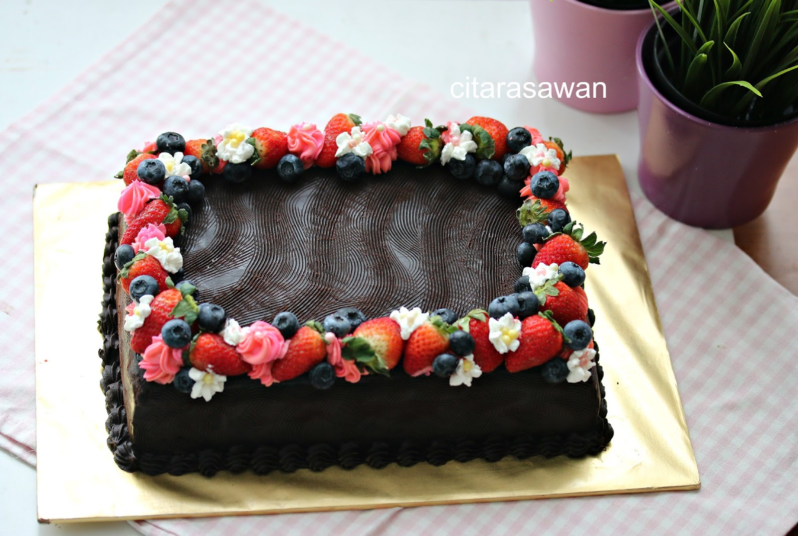 Kek Coklat Lembab / Chocolate Moist Cake - Cik Dah ~ Blog 