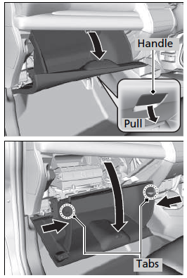 Right-hand drive type - Passenger Side Interior Fuse Box