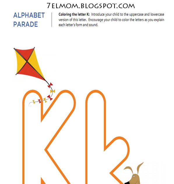 mother dream worksheets alphabet letter k k
