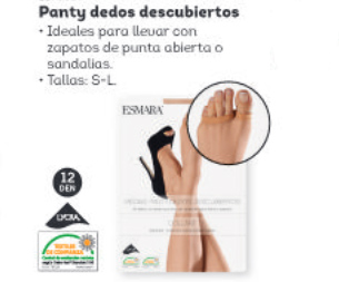 panty dedos descubiertos Lidl