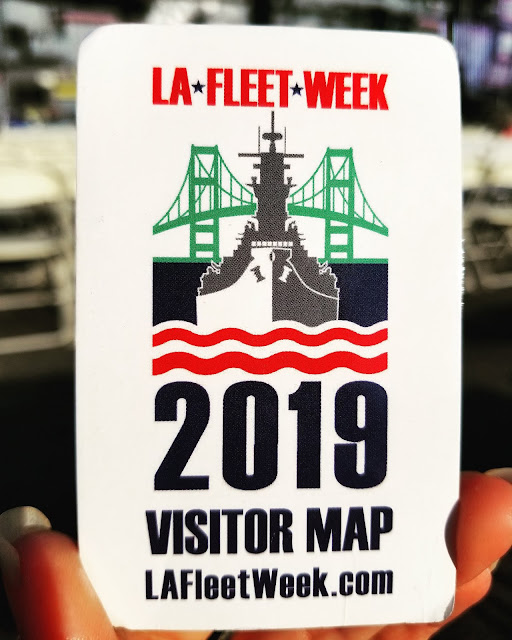 LA Fleet Week 2019 Visitor Map LA Waterfront San Pedro Port of Los Angeles, California