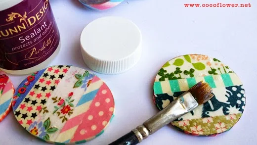 DIY broches washi masking tape - tuto brooch www.cocoflower.net