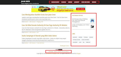 Widget blogger yang Wajib Dipasang Untuk Daftar Google Adsense