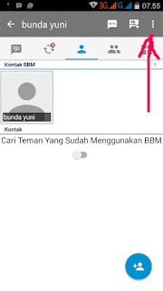 hapus kontak bbm