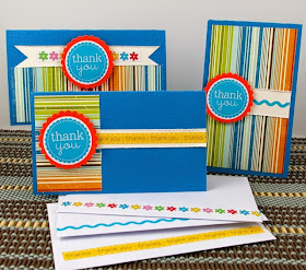 SRM Stickers Blog - Thank You Card Sets by Michelle  - #thankyou #stickers  #punchedpieces #borders #take2 #cards #cardset