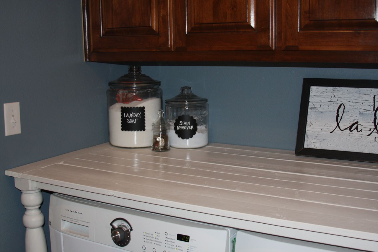 I really should be sleeping.: Laundry Room Counter