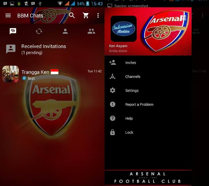 BBM MOD FC Arsenal v3.2.5.12 APK